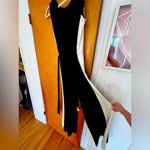Full length black and white jumpsuit. Brand new, tags still on.